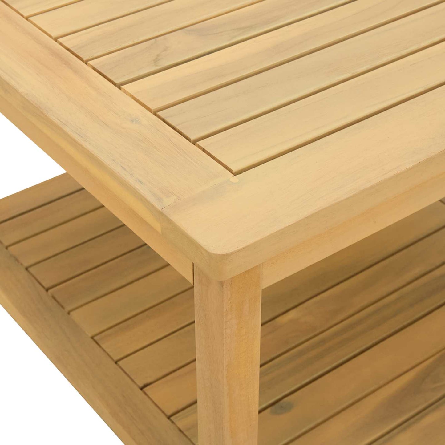Side Table Oil Natural 45 x 45 x 45 cm Solid Acacia Wood