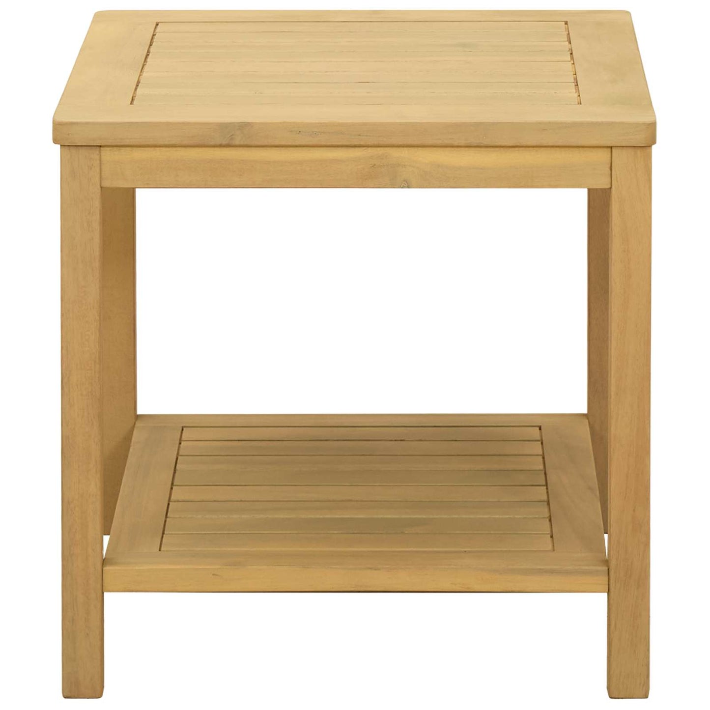 Side Table Oil Natural 45 x 45 x 45 cm Solid Acacia Wood