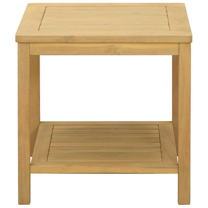 Side Table Oil Natural 45 x 45 x 45 cm Solid Acacia Wood