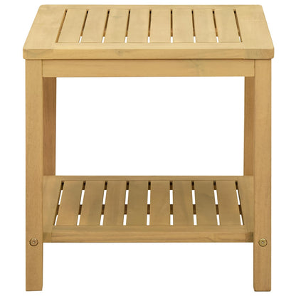 Side Table Oil Natural 45 x 45 x 45 cm Solid Acacia Wood
