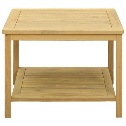 Side Table Oil Natural 60 x 60 x 45 cm Solid Acacia Wood