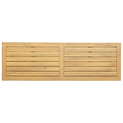Garden Console Table with Storage Light Acacia 110 x 35 x 75 cm