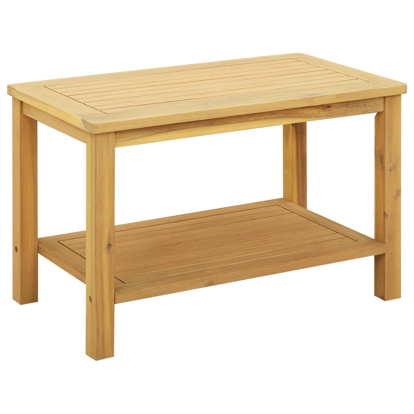 Side Table Oil Natural 70 x 40 x 45 cm Solid Acacia Wood