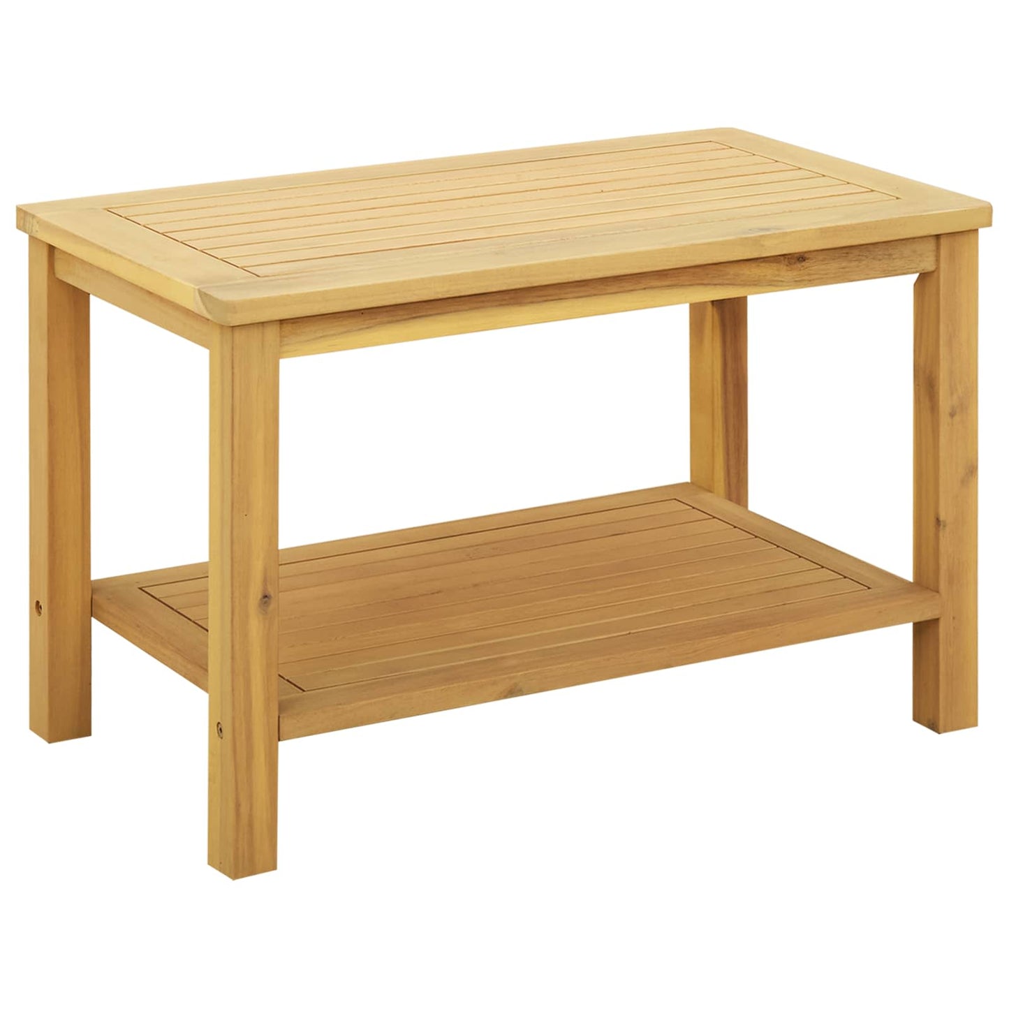 Side Table Oil Natural 70 x 40 x 45 cm Solid Acacia Wood