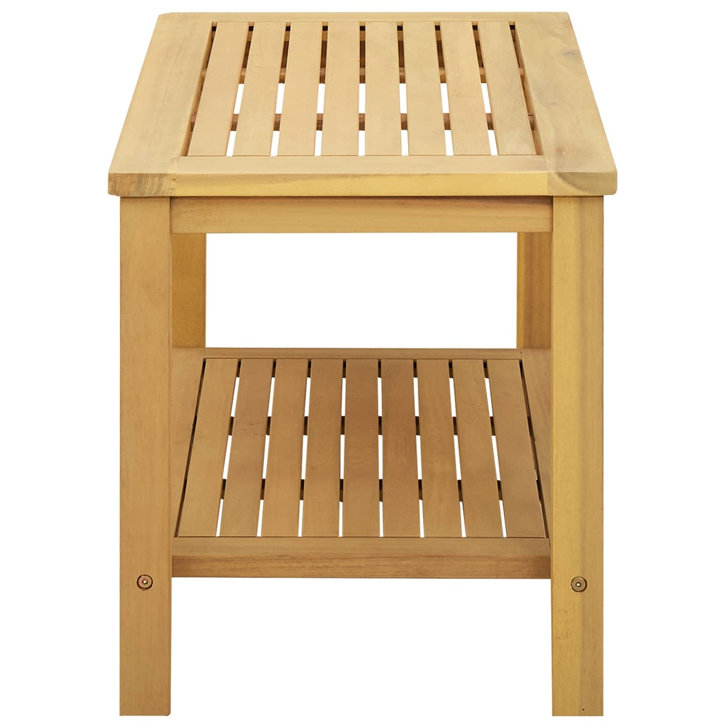 Side Table Oil Natural 70 x 40 x 45 cm Solid Acacia Wood