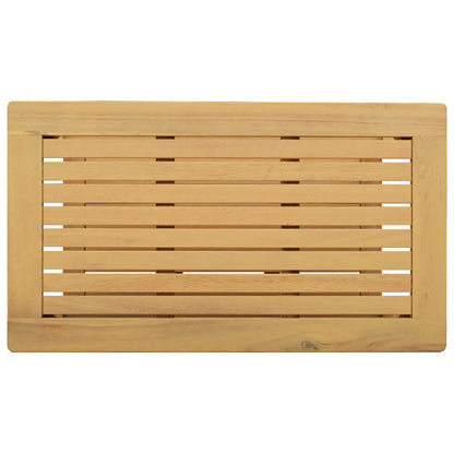 Side Table Oil Natural 70 x 40 x 45 cm Solid Acacia Wood