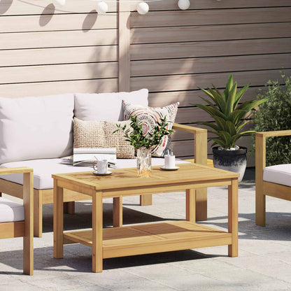 Side Table Oil Natural 90 x 50 x 45 cm Solid Acacia Wood