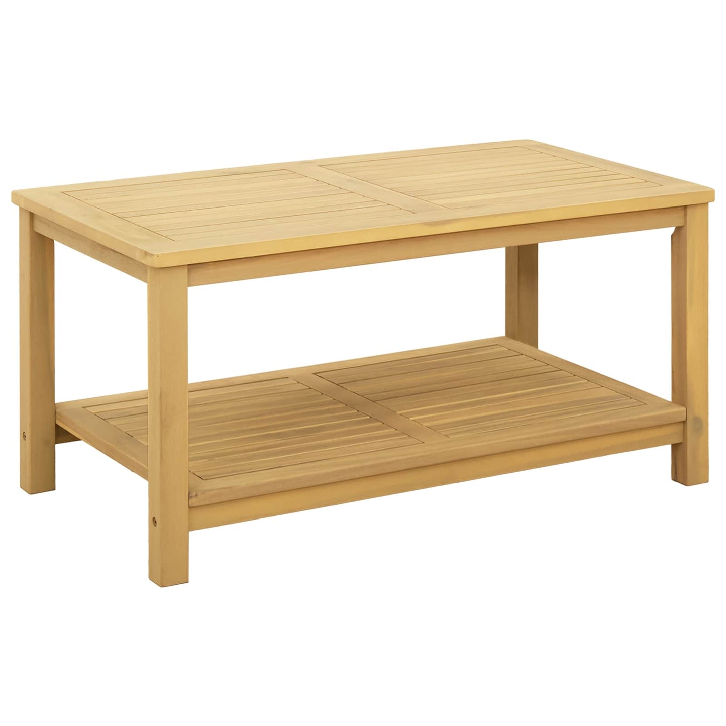 Side Table Oil Natural 90 x 50 x 45 cm Solid Acacia Wood