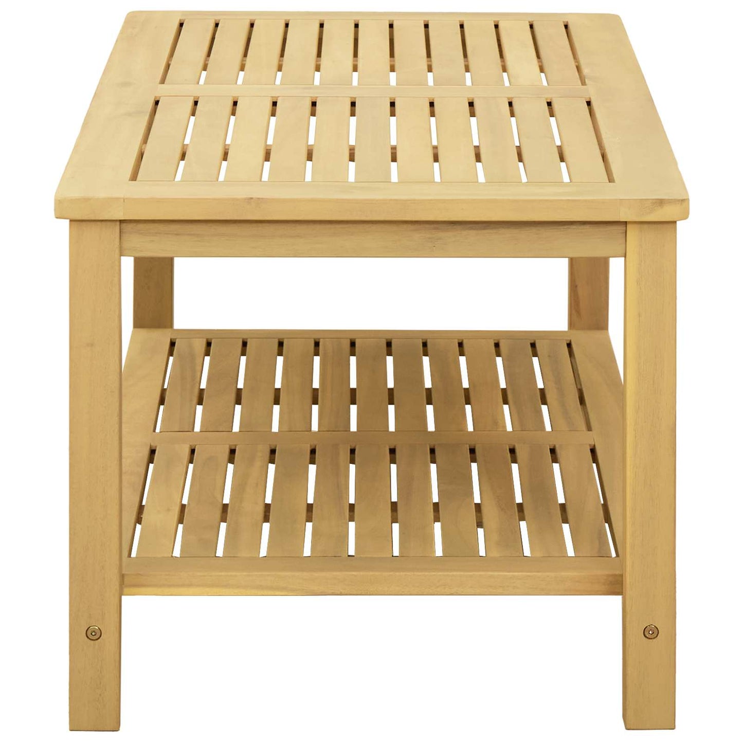 Side Table Oil Natural 90 x 50 x 45 cm Solid Acacia Wood