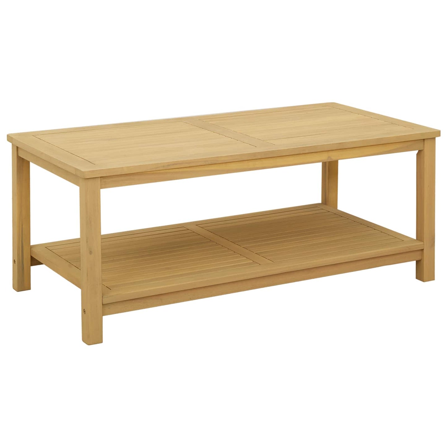 Side Table Oil Natural 110 x 55 x 45 cm Solid Acacia Wood