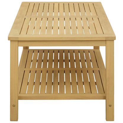 Side Table Oil Natural 110 x 55 x 45 cm Solid Acacia Wood