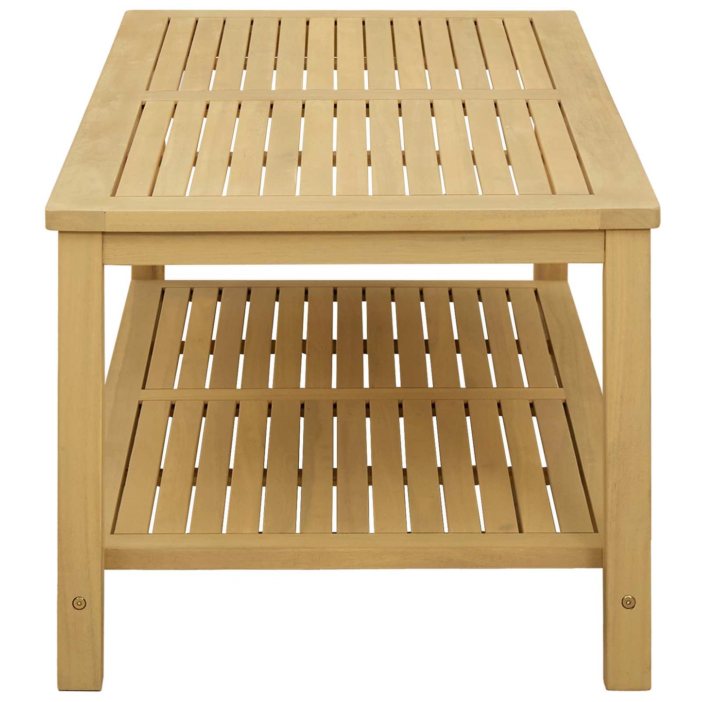 Side Table Oil Natural 110 x 55 x 45 cm Solid Acacia Wood