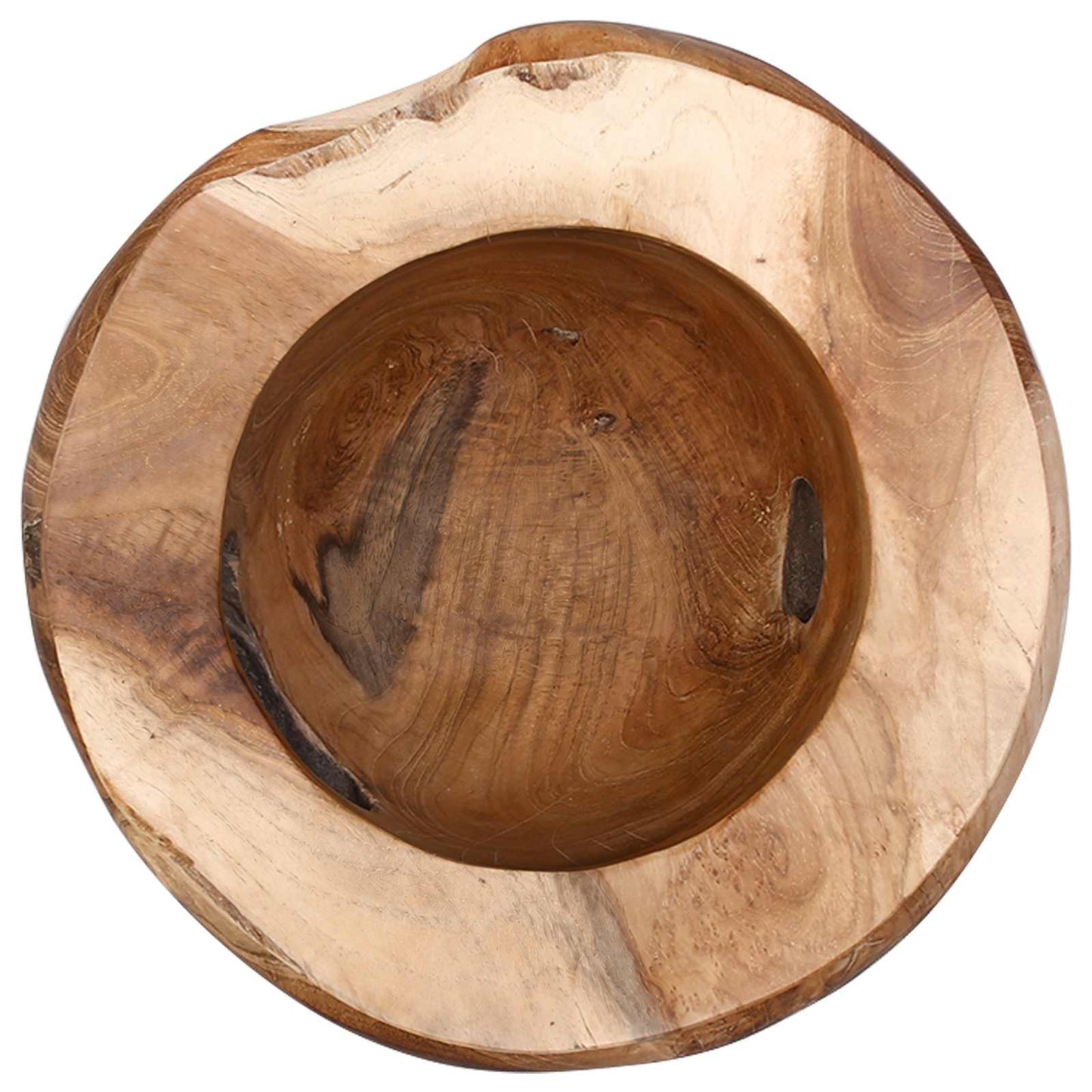 Fruit Bowl JEPARA Teak Brown Ø 35 cm Solid Teak Wood