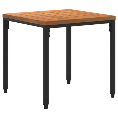 Outdoor Furniture Set Black and Cream White PE Rattan