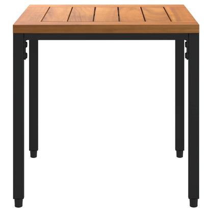 Outdoor Furniture Set Black and Cream White PE Rattan