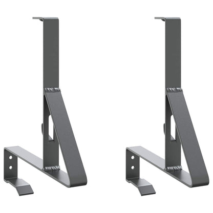 Snow Guard Support 2 pcs Anthracite 29.5 x 3 x 34.5 cm Steel