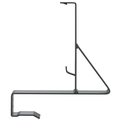 Snow Guard Support 6 pcs Anthracite 29.5 x 3 x 34.5 cm Steel