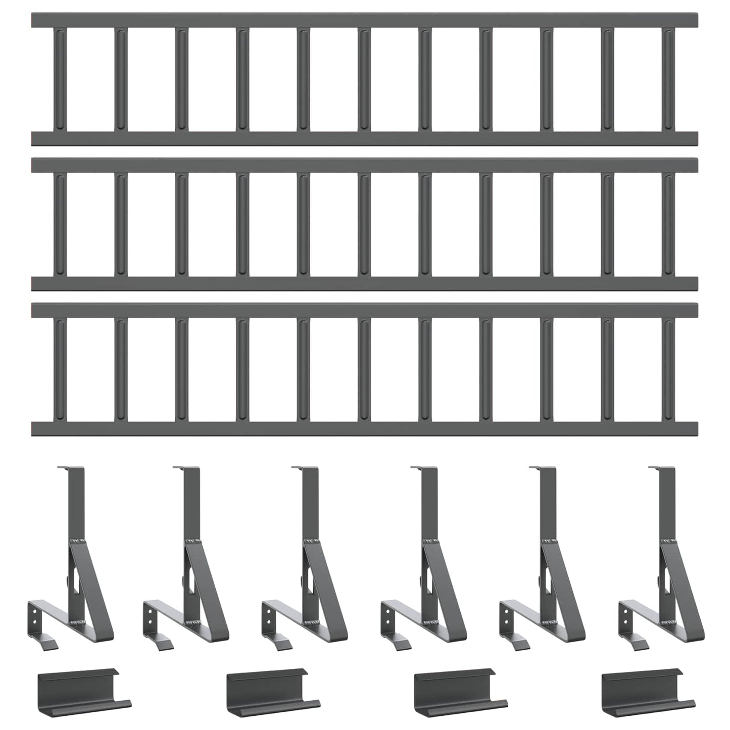 Roof Snow Guard Anthracite 300 x 29.5 x 34.5 cm Steel
