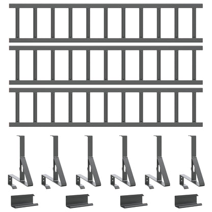 Roof Snow Guard Anthracite 300 x 29.5 x 34.5 cm Steel