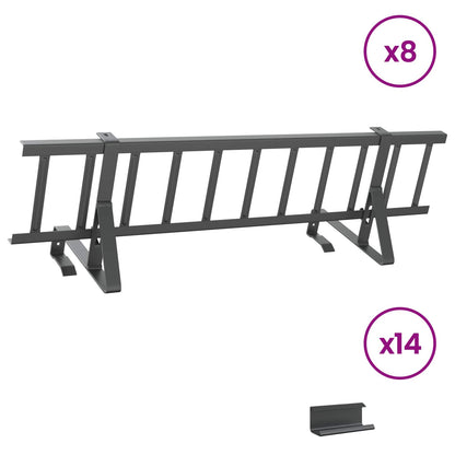 Roof Snow Guard Anthracite 800 x 29.5 x 34.5 cm Steel
