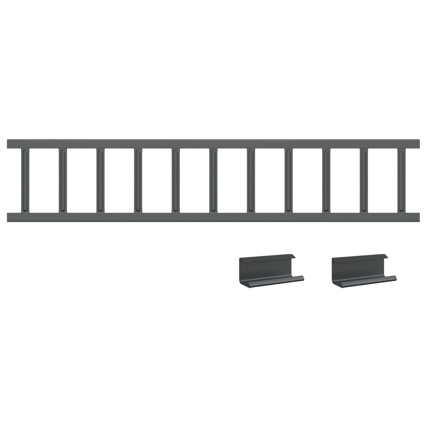 Anthracite 100 x 2.5 x 20 cm Steel