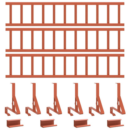 Roof Snow Guard Red 300 x 29.5 x 34.5 cm Steel