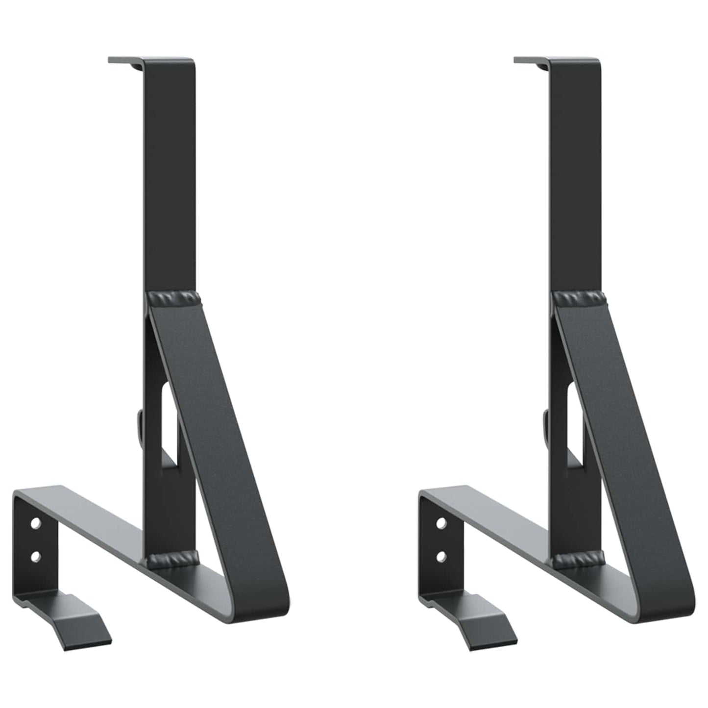 Snow Guard Support 2 pcs Black 29.5 x 3 x 34.5 cm Steel