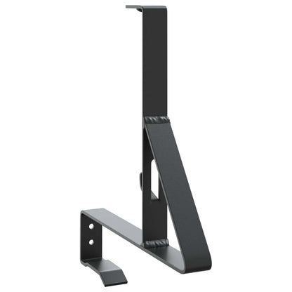 Snow Guard Support 2 pcs Black 29.5 x 3 x 34.5 cm Steel