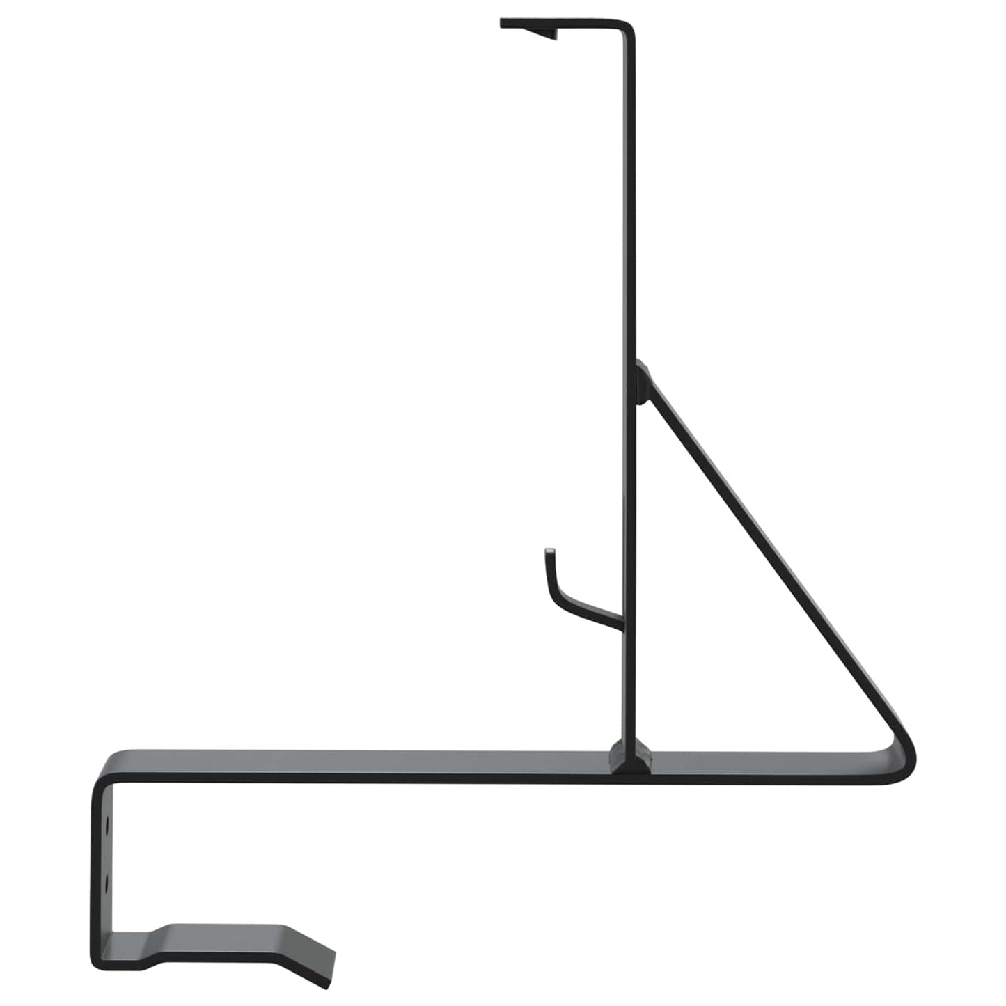 Snow Guard Support 2 pcs Black 29.5 x 3 x 34.5 cm Steel