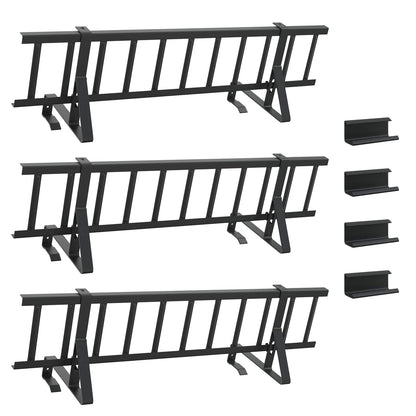 Roof Snow Guard Black 300 x 29.5 x 34.5 cm Steel