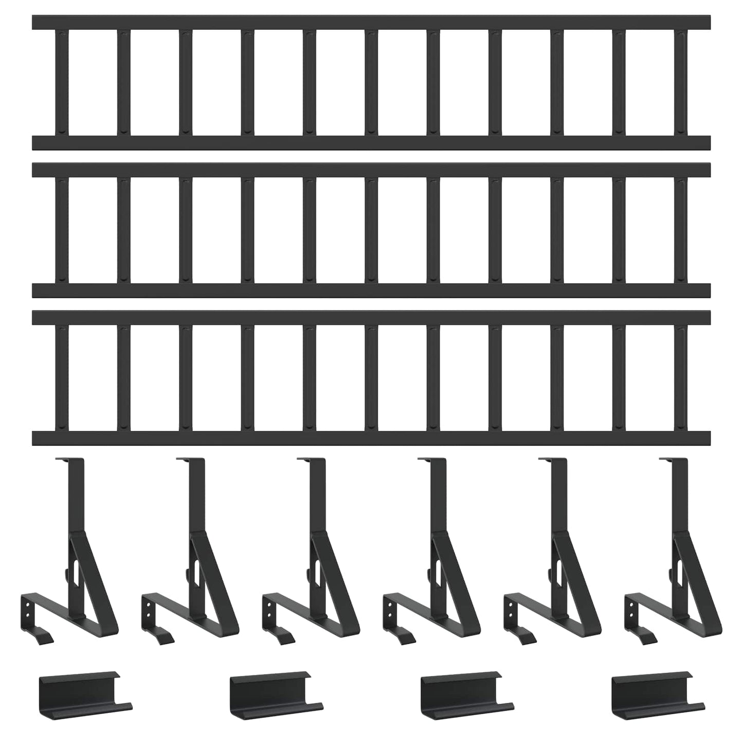 Roof Snow Guard Black 300 x 29.5 x 34.5 cm Steel