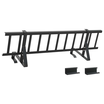 Roof Snow Guard Black 800 x 29.5 x 34.5 cm Steel