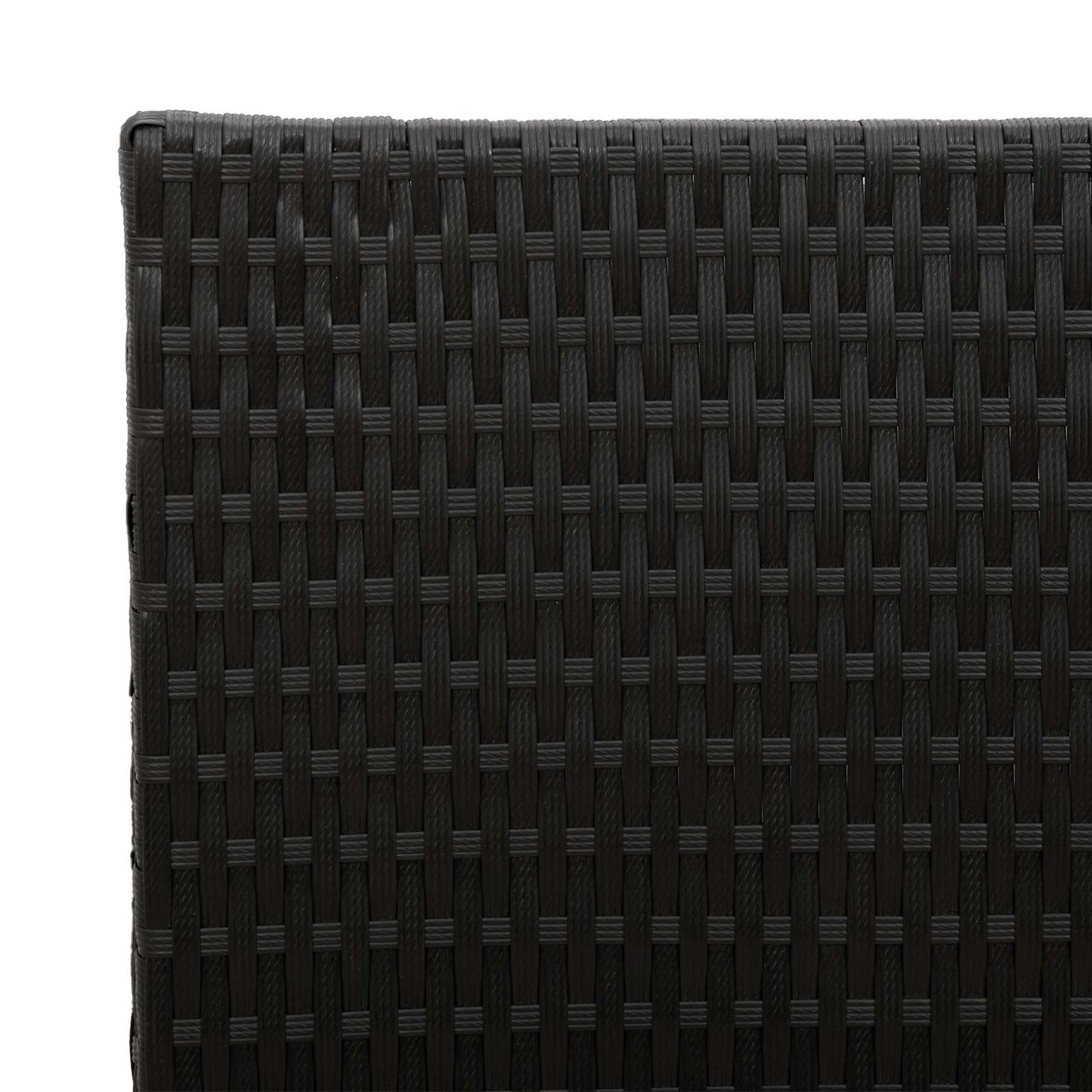 Tall Planter Black 55 x 22 x 70 cm Poly Rattan