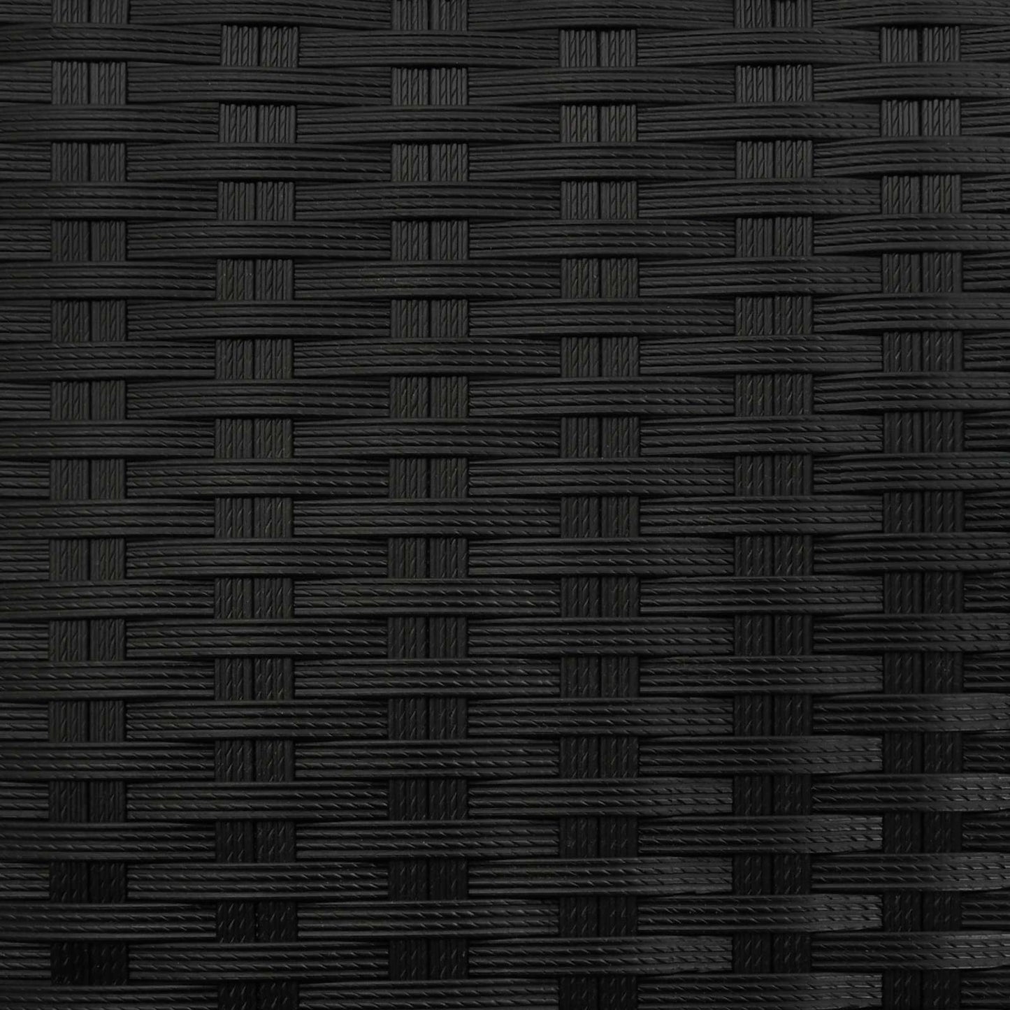 Tall Planter Black 55 x 22 x 70 cm Poly Rattan