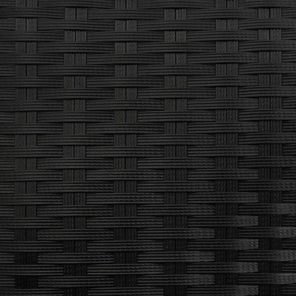 Tall Planter Black 55 x 22 x 70 cm Poly Rattan