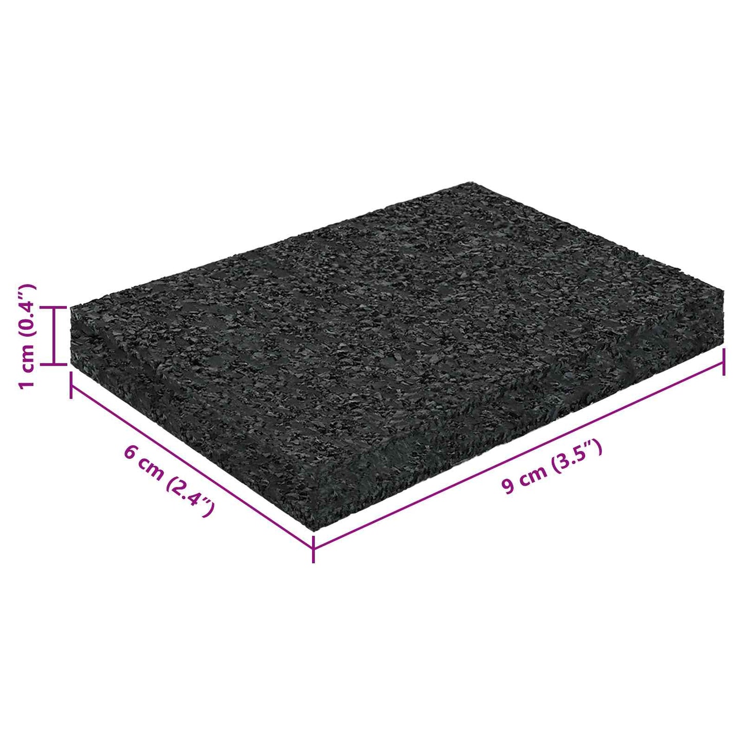 Rubber Pad Black Rubber