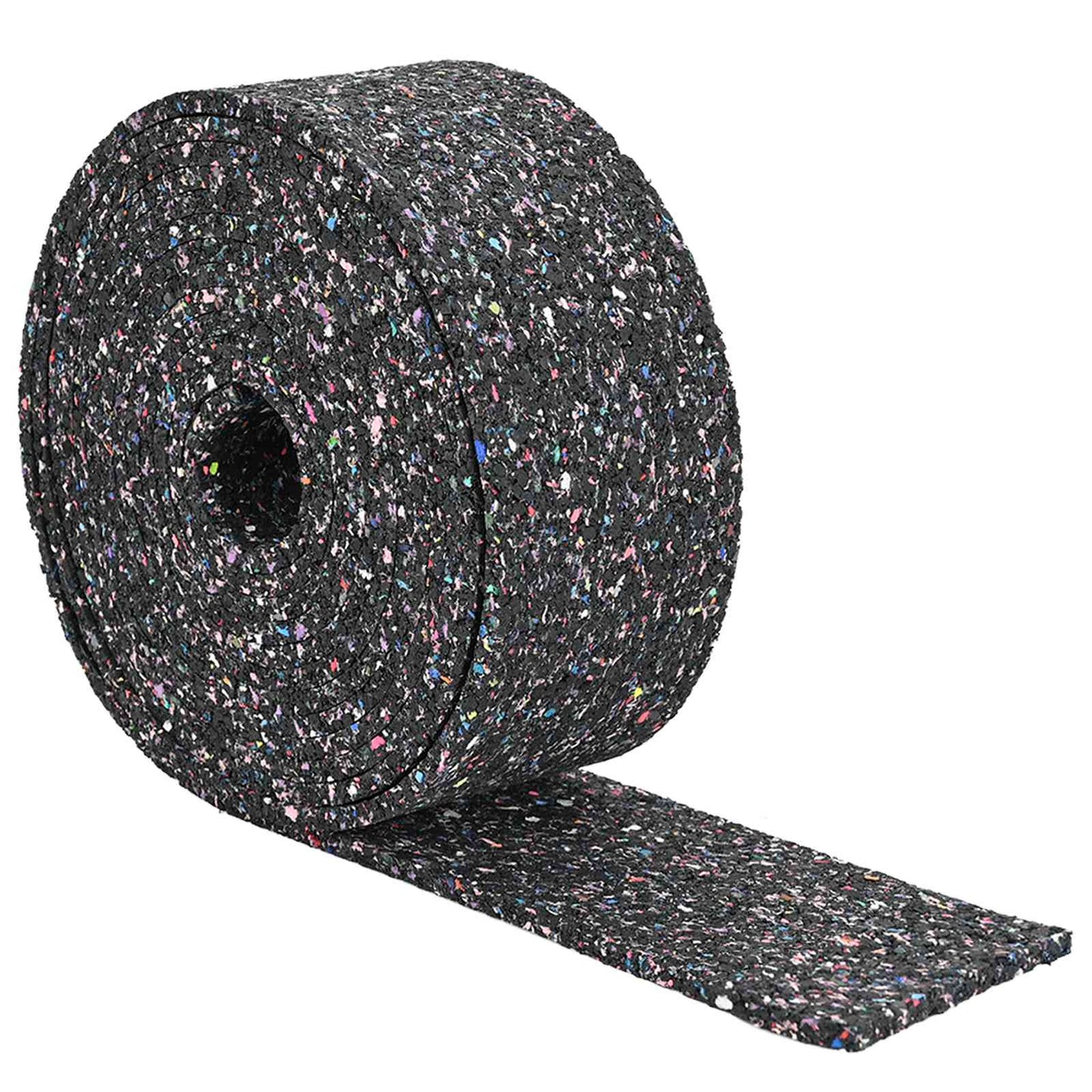 Rubber Granulate Roll Black 200 x 10 x 0.8 cm Rubber