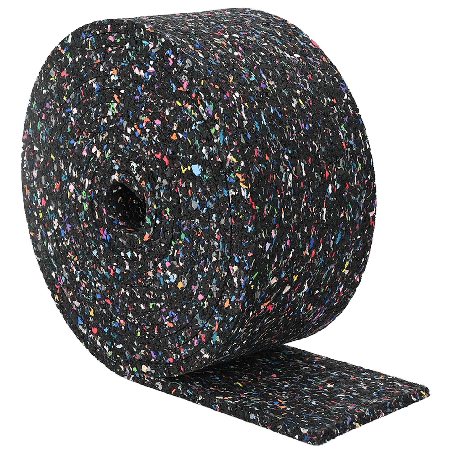 Rubber Granulate Roll Black 1000 x 10 x 0.8 cm Rubber