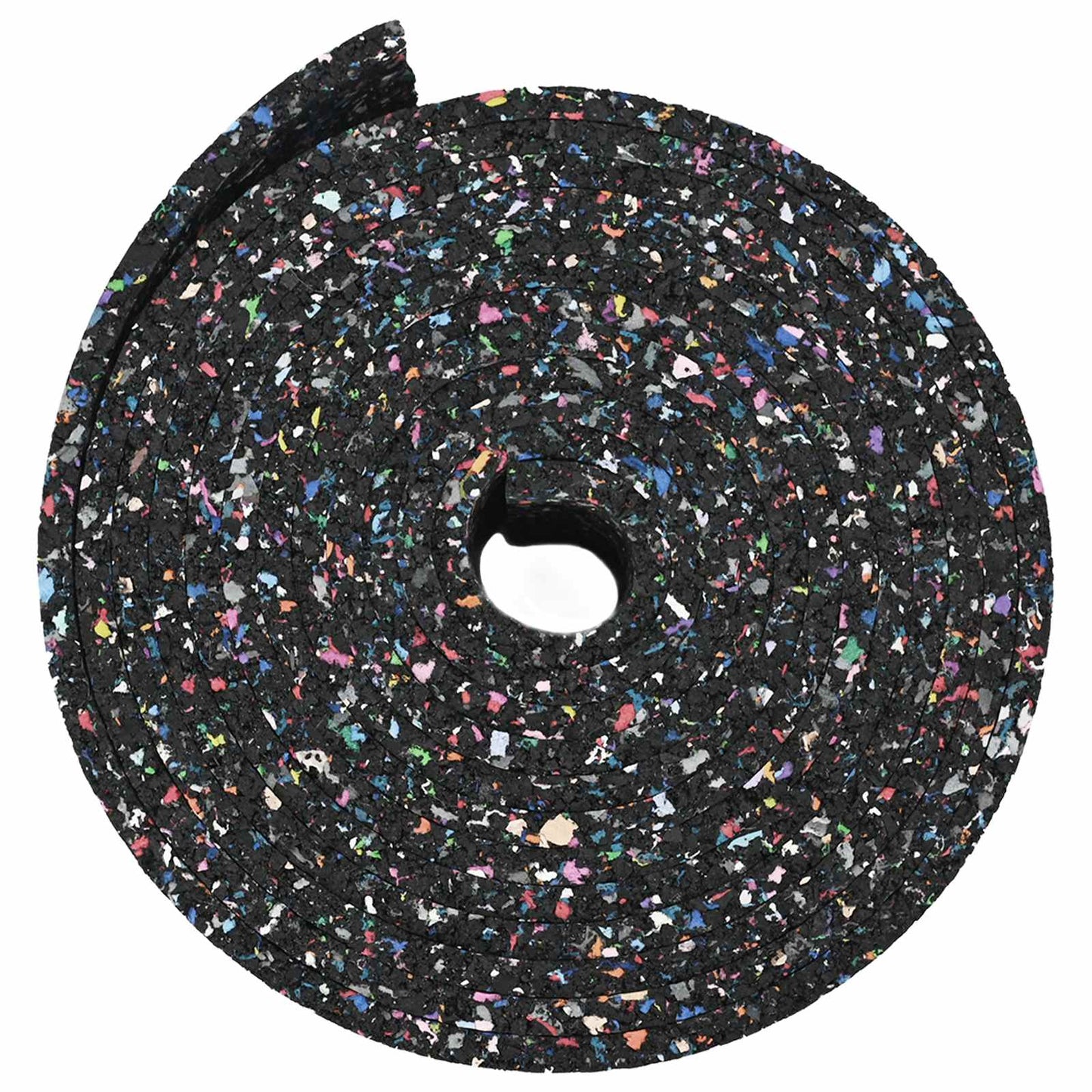 Rubber Granulate Roll Black 2000 x 10 x 0.8 cm Rubber