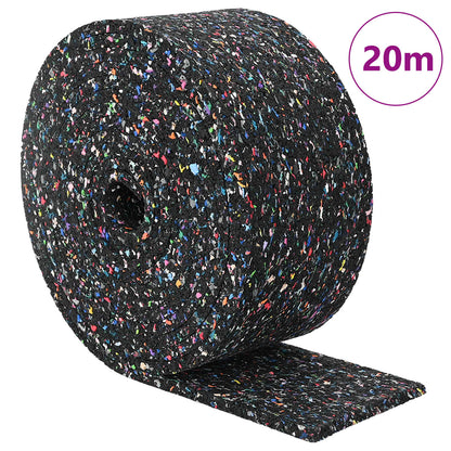 Rubber Granulate Roll Black 2000 x 10 x 0.8 cm Rubber
