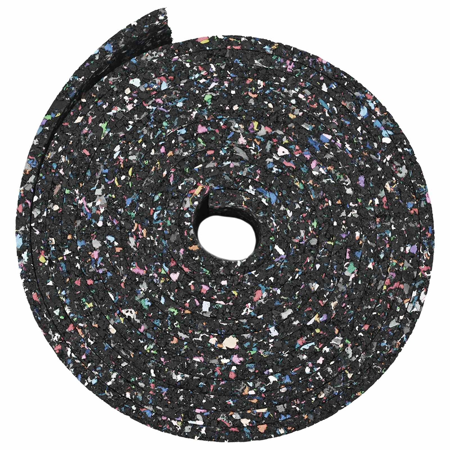 Rubber Granulate Roll Black 500 x 12 x 1 cm Rubber