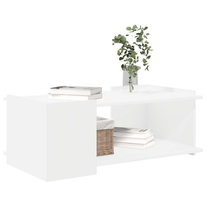 Coffee Table White 90 x 50 x 33 cm Engineered Wood