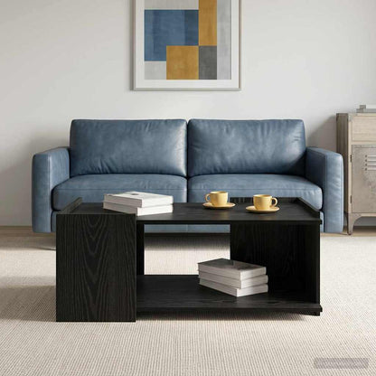 Coffee Table Black Oak 90 x 50 x 33 cm Engineered Wood
