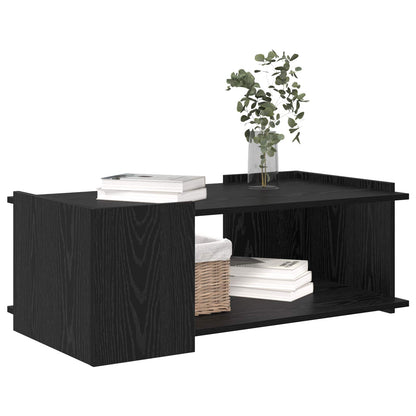 Coffee Table Black Oak 90 x 50 x 33 cm Engineered Wood