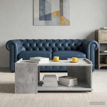 Coffee Table Concrete Grey 90 x 50 x 33 cm Engineered Wood