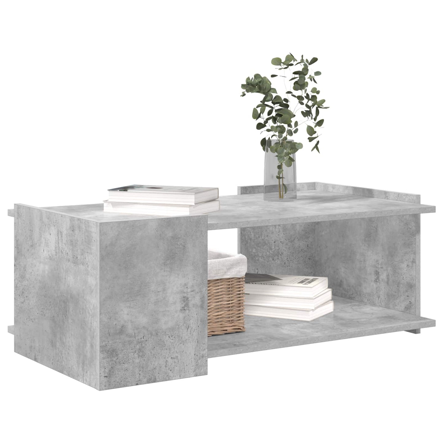 Coffee Table Concrete Grey 90 x 50 x 33 cm Engineered Wood