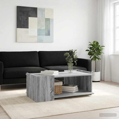 Coffee Table Grey Sonoma 90 x 50 x 33 cm Engineered Wood