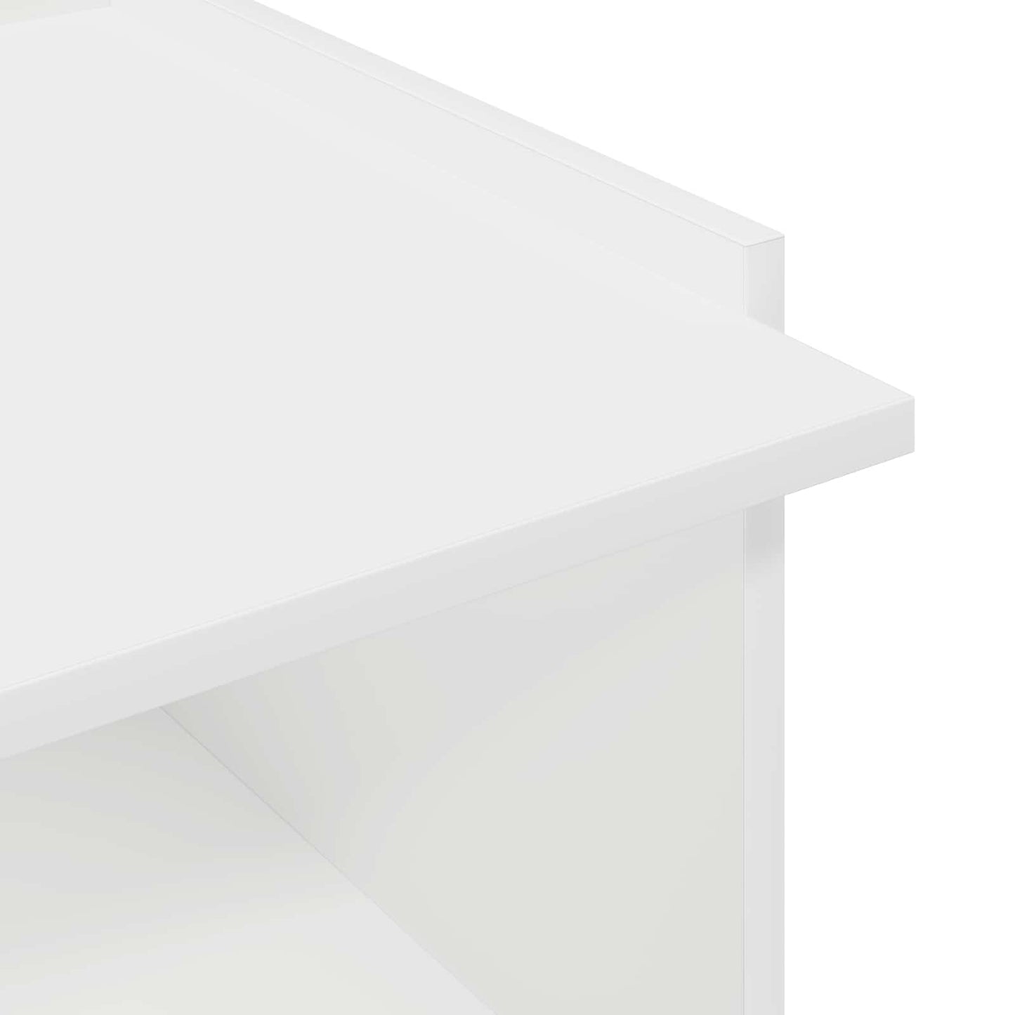 Coffee Table White 50.5 x 50 x 33 cm Engineered Wood