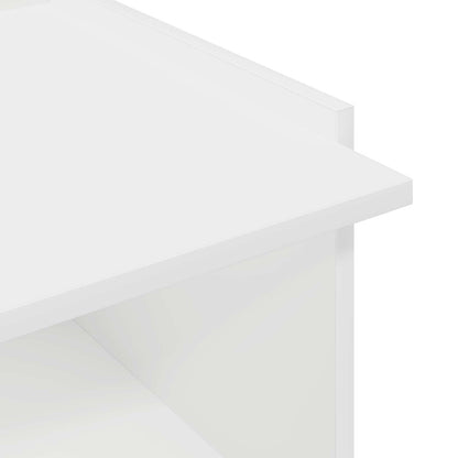 Coffee Table White 50.5 x 50 x 33 cm Engineered Wood
