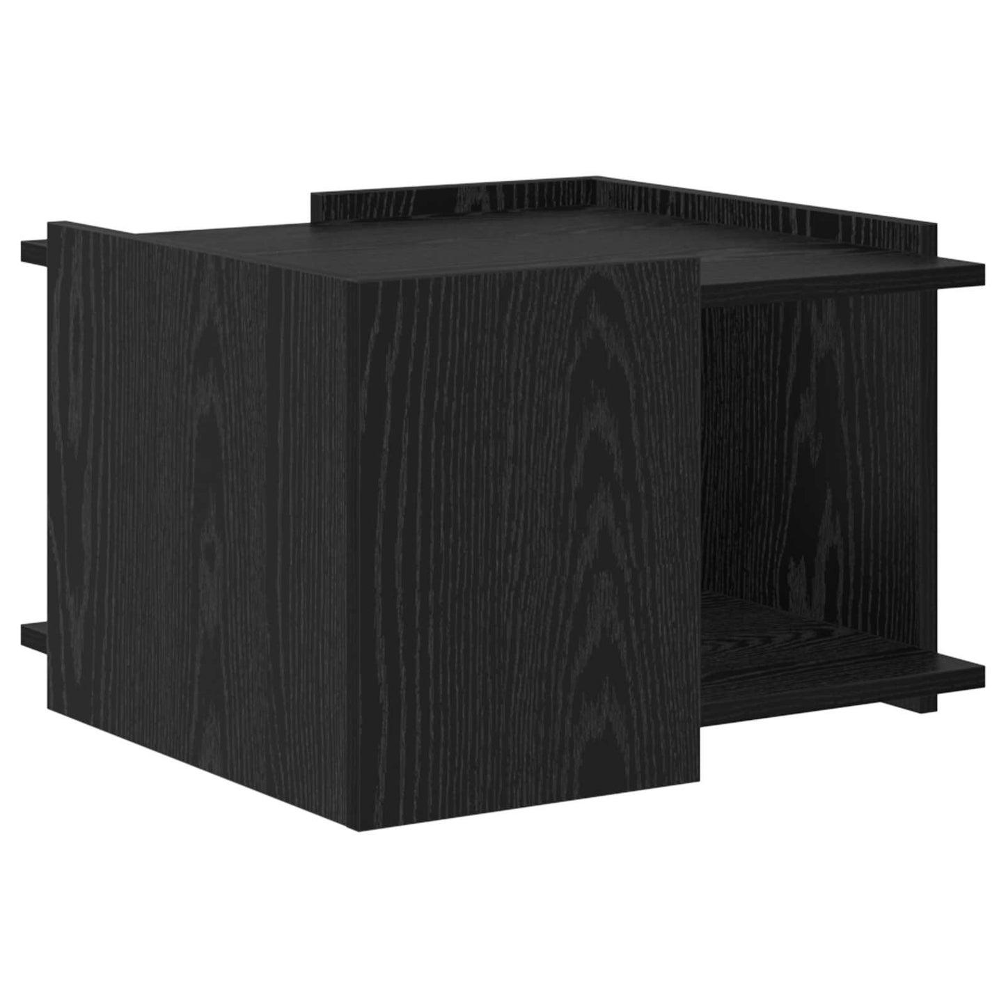 Coffee Table Black Oak 50.5 x 50 x 33 cm Engineered Wood